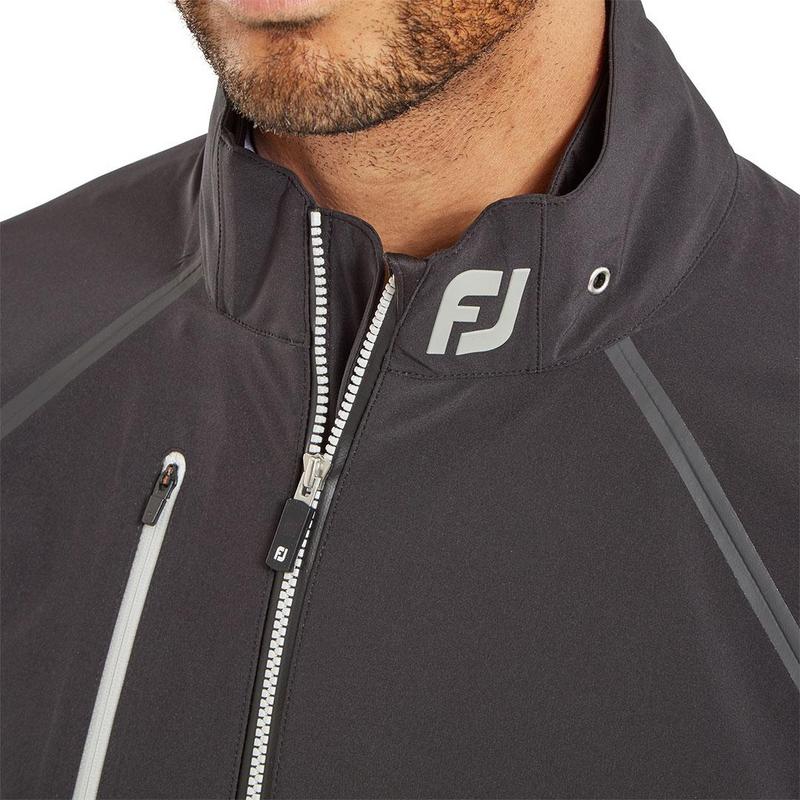 FootJoy HydroTour Waterproof Golf Jacket - Black/Silver - main image