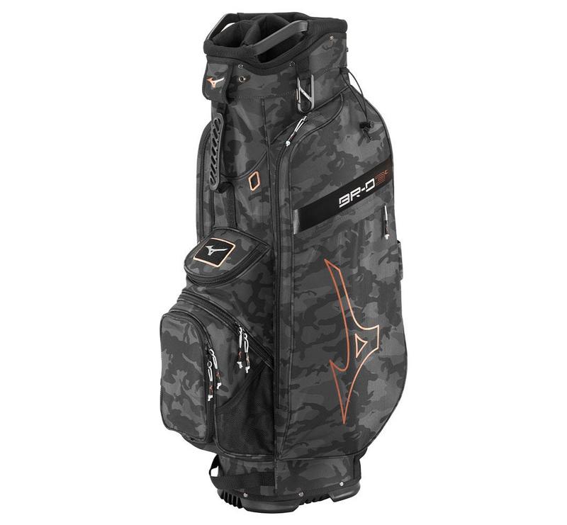 Mizuno BR-D3 Golf Cart Bag - Black Camo/Copper - main image