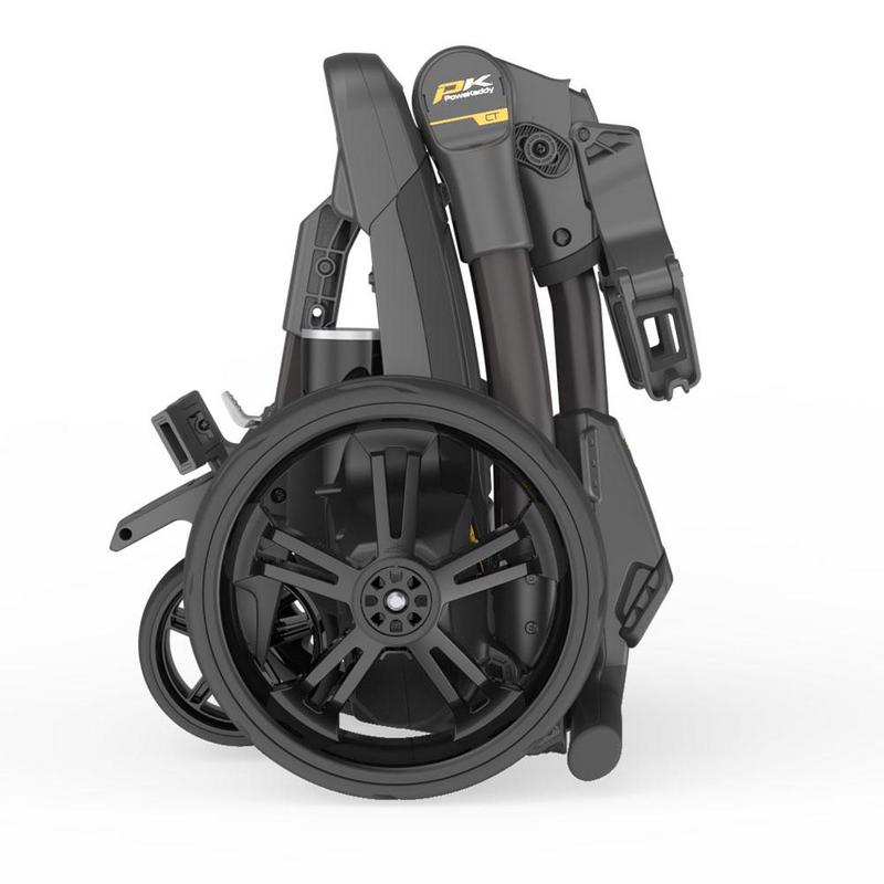 PowaKaddy CT6 GPS Black Electric Golf Trolley - Extended Lithium - main image