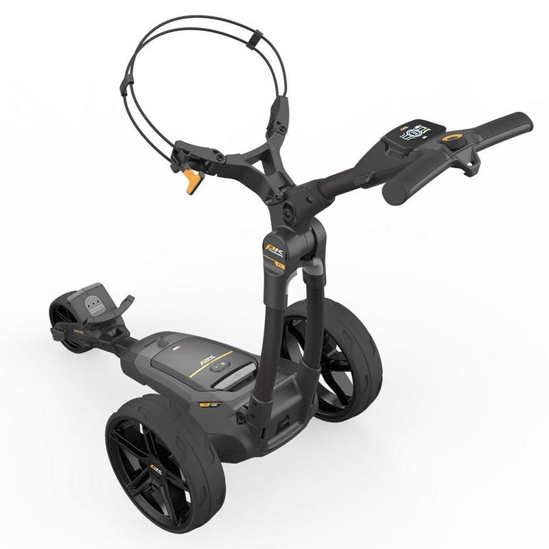 PowaKaddy FX3 EBS Black Electric Golf Trolley - Extended Lithium - main image