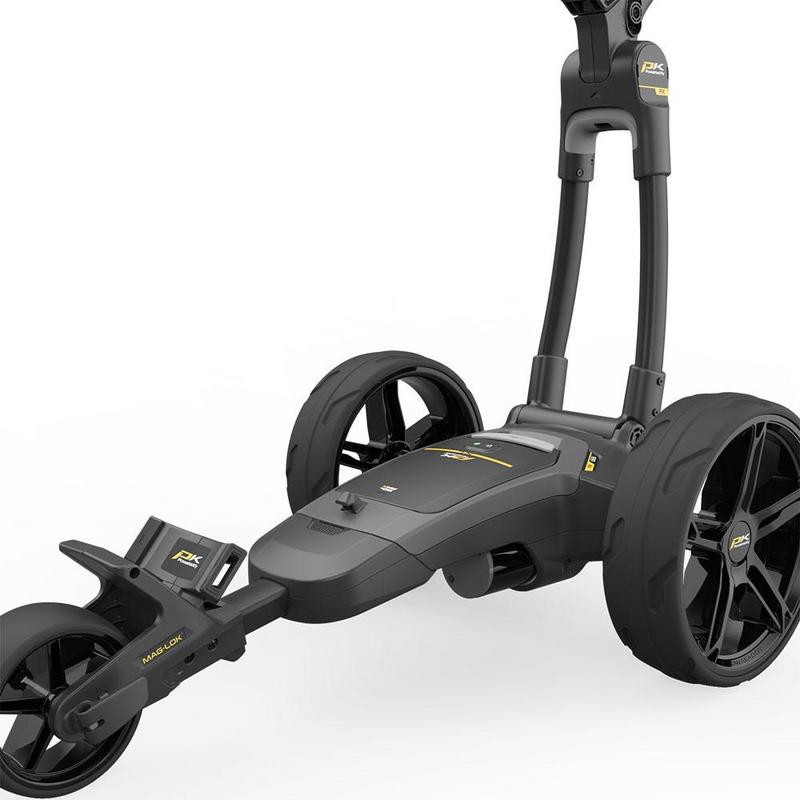 PowaKaddy FX3 EBS Black Electric Golf Trolley - Extended Lithium - main image