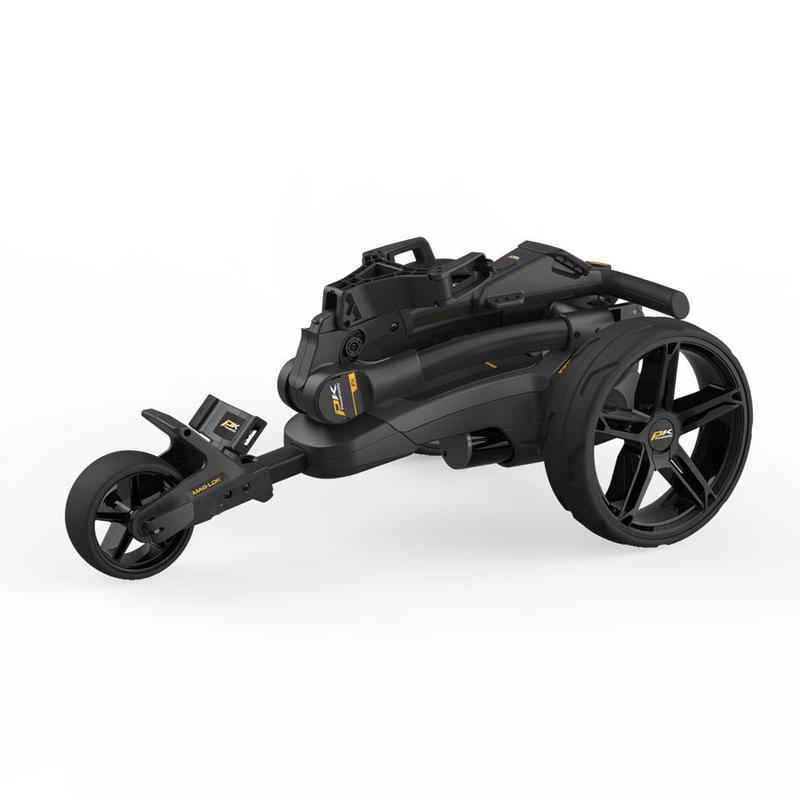 PowaKaddy FX3 EBS Black Electric Golf Trolley - Extended Lithium - main image