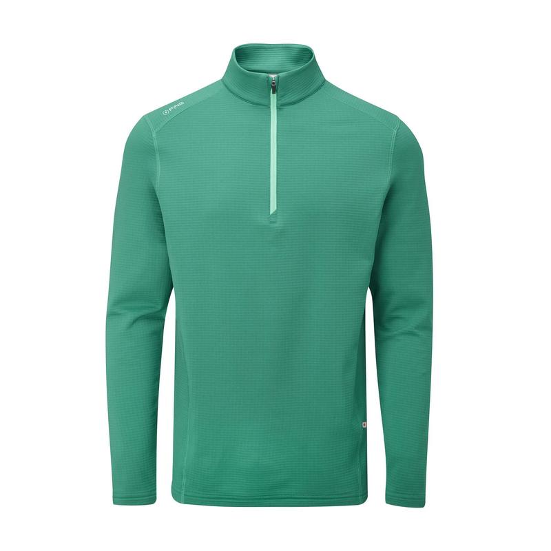 Ping Edwin Half Zip Golf Midlayer Sweater 2023 - Everglade Green - main image