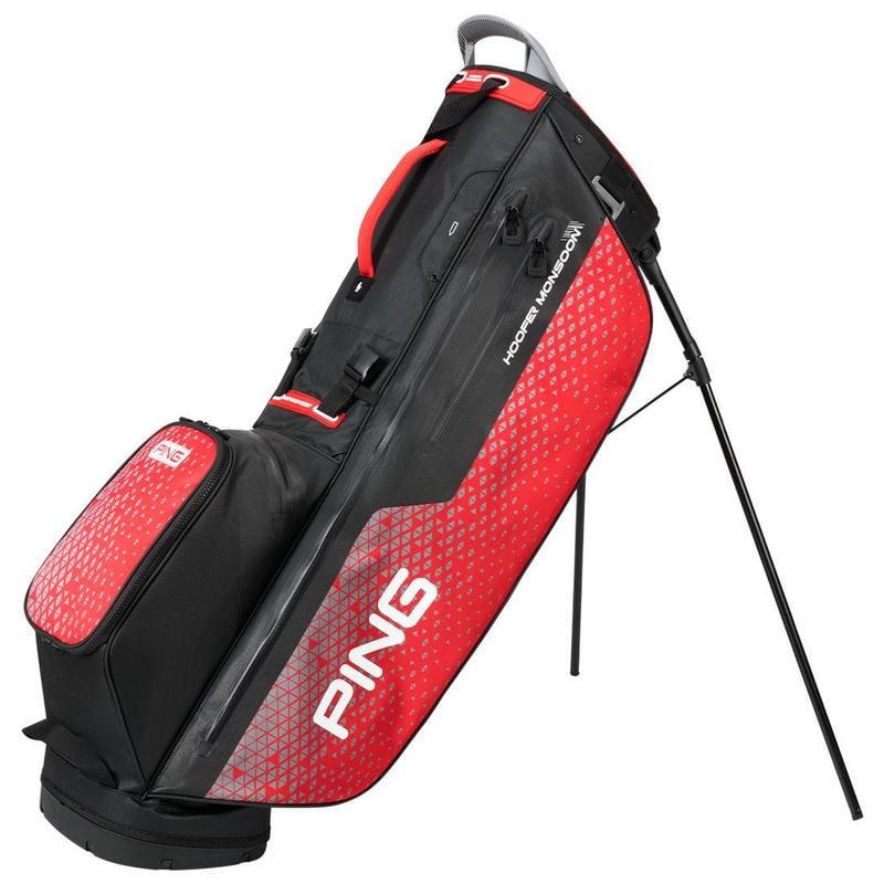 Ping Hoofer Monsoon 231 Waterproof Golf Stand Bag - Black/Red - main image