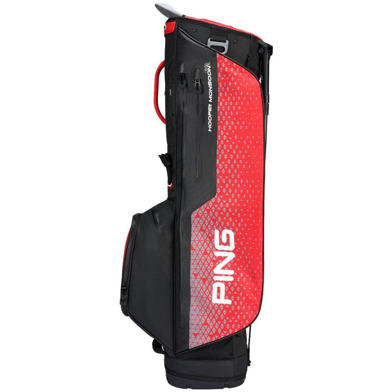 Ping Hoofer Monsoon 231 Waterproof Golf Stand Bag - Black/Red - main image