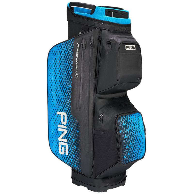 Ping Pioneer Monsoon 231 Waterproof Golf Cart Bag - Black/Blue - main image