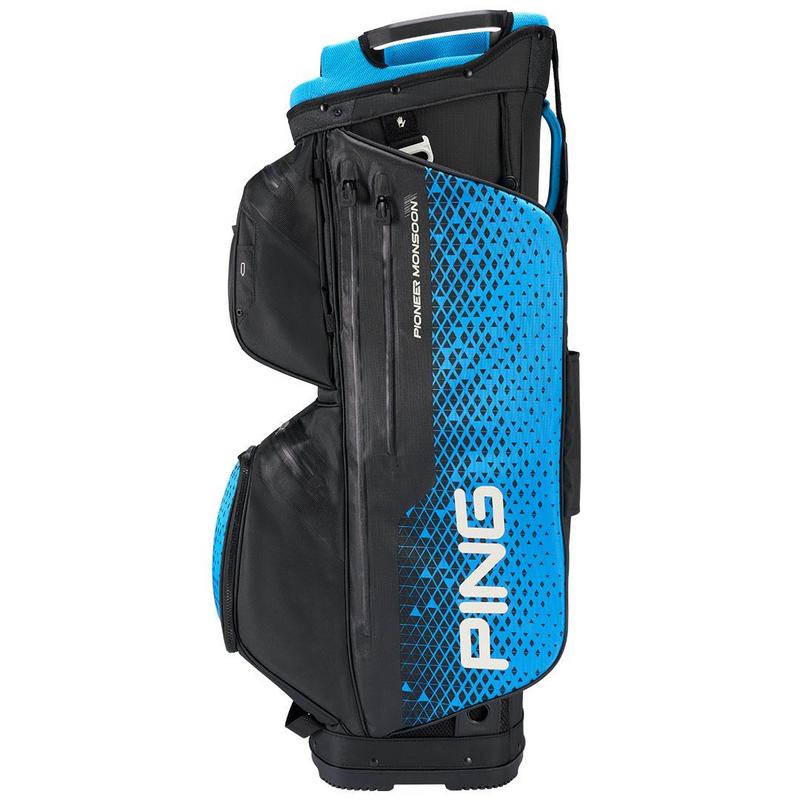 Ping Pioneer Monsoon 231 Waterproof Golf Cart Bag - Black/Blue - main image