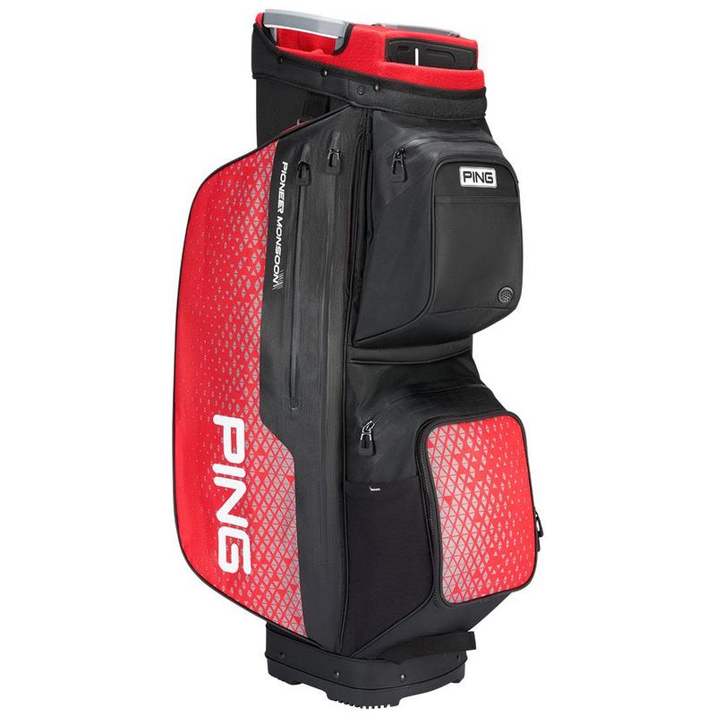 Ping Pioneer Monsoon 231 Waterproof Golf Cart Bag - Black/Red - main image