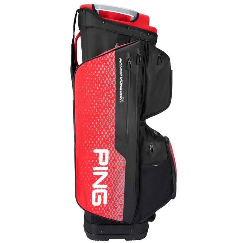 Ping Pioneer Monsoon 231 Waterproof Golf Cart Bag - Black/Red - main image