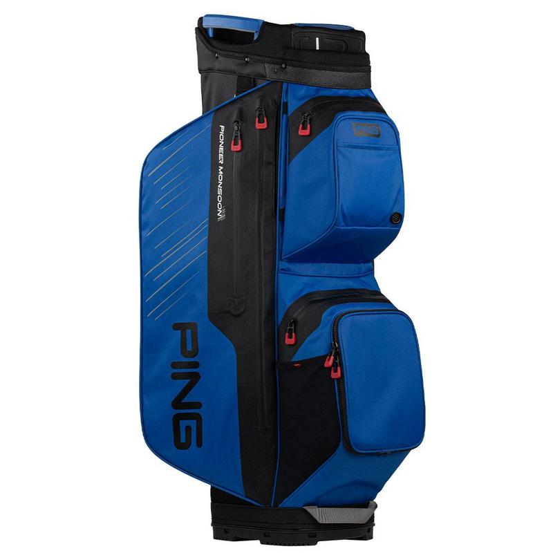 Photos - Golf Ping Ping Pioneer Monsoon 231 Waterproof  Cart Bag - Blue/Black