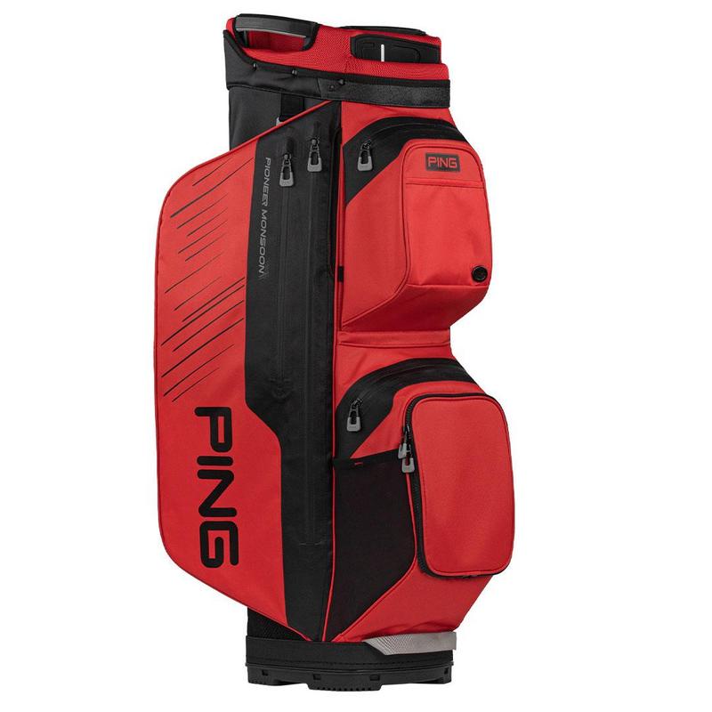 Ping Pioneer Monsoon 231 Waterproof Golf Cart Bag - Red/Black