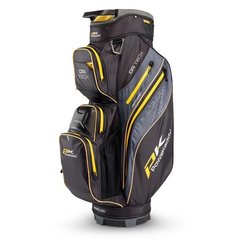 PowaKaddy Dri-Tech Waterproof Golf Cart Bag - Black/Yellow - main image