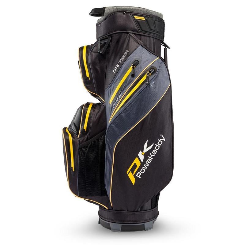 PowaKaddy Dri-Tech Waterproof Golf Cart Bag - Black/Yellow - main image