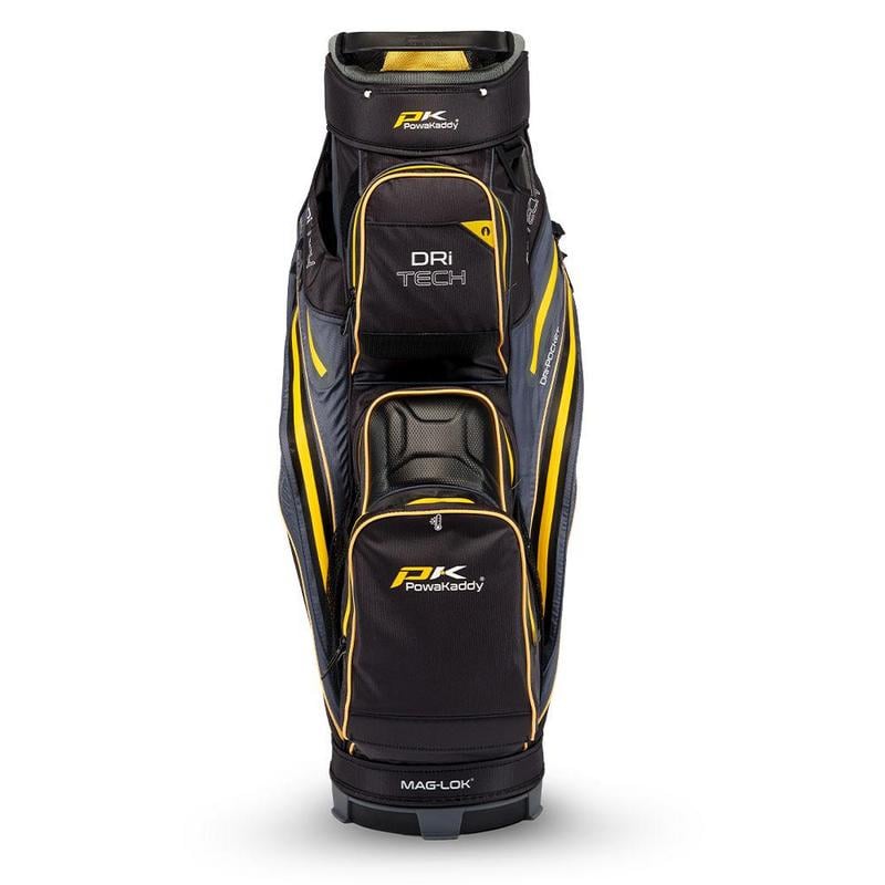 PowaKaddy Dri-Tech Waterproof Golf Cart Bag - Black/Yellow - main image