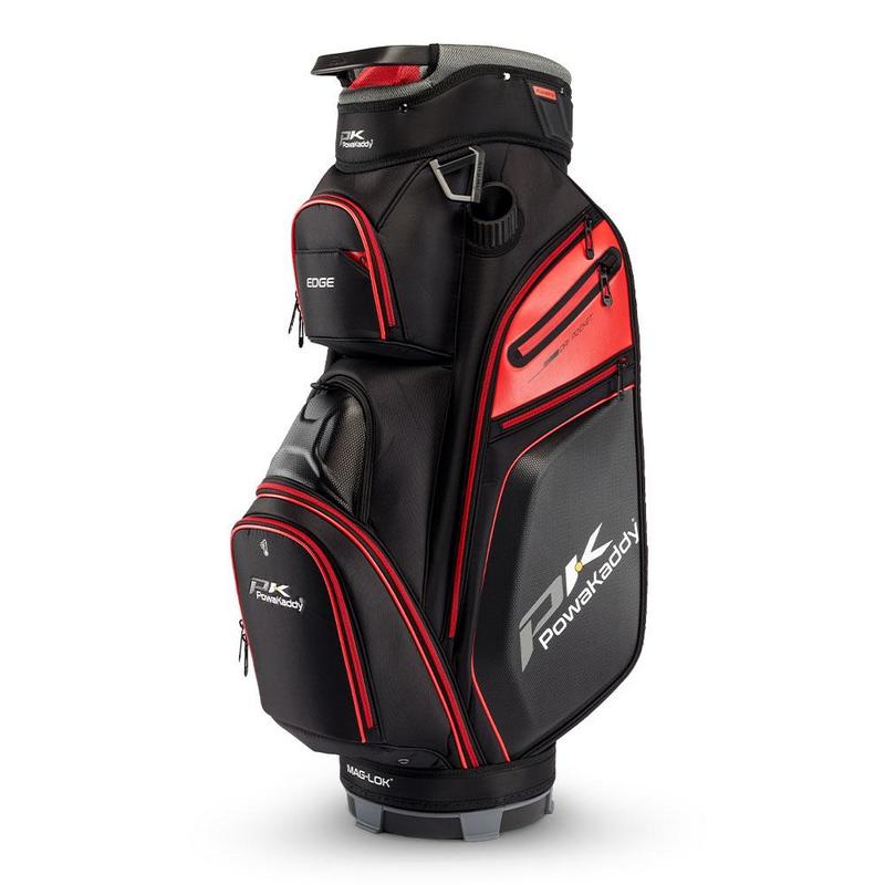 PowaKaddy Edge Golf Cart Bag - Black/Red - main image