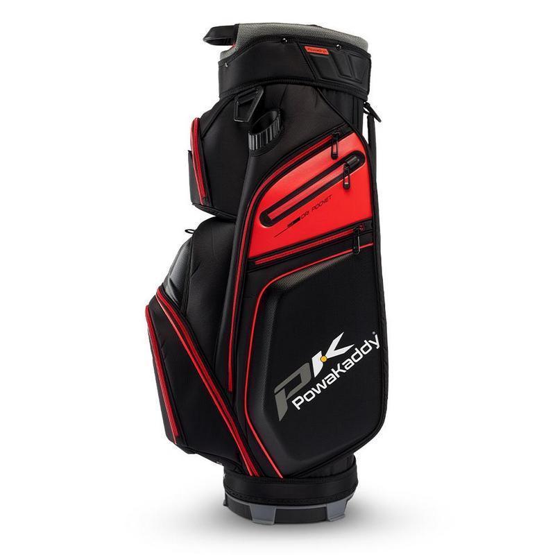 PowaKaddy Edge Golf Cart Bag - Black/Red - main image