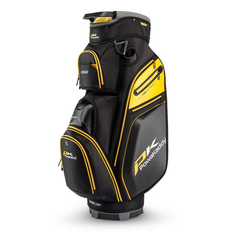 PowaKaddy Edge Golf Cart Bag - Black/Yellow - main image