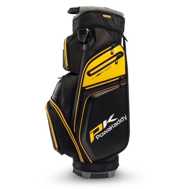 PowaKaddy Edge Golf Cart Bag - Black/Yellow - main image