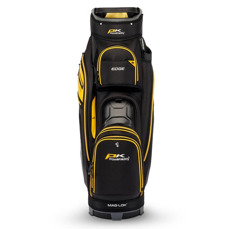 PowaKaddy Edge Golf Cart Bag - Black/Yellow - main image