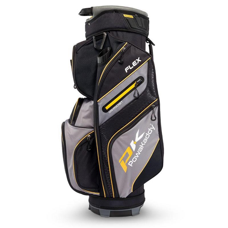 PowaKaddy Flex Golf Cart Bag - Grey/Yellow - main image