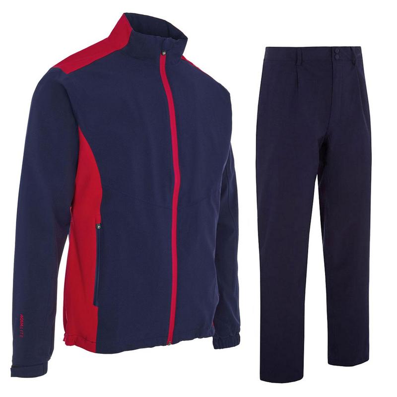 ProQuip Aqualite Waterproof Suit - Navy/Red - main image