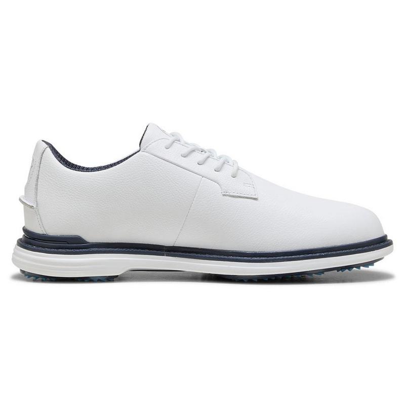 Puma Royale Golf Shoes - Puma White/Deep Navy/Team Light Blue - main image