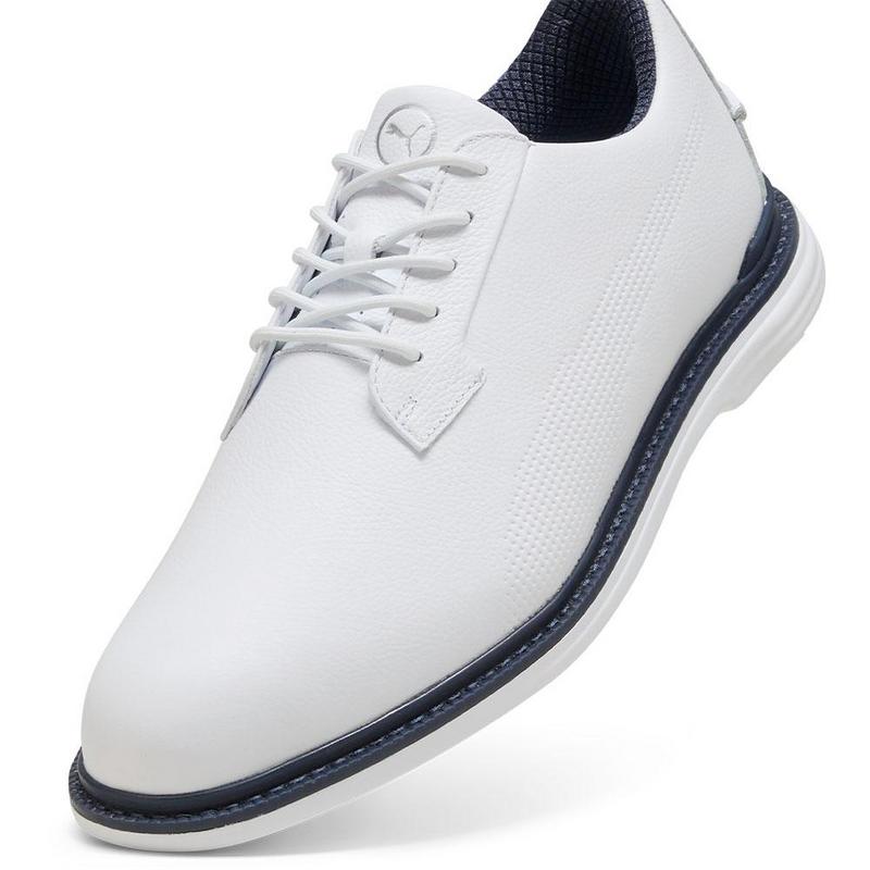 Puma Royale Golf Shoes - Puma White/Deep Navy/Team Light Blue - main image