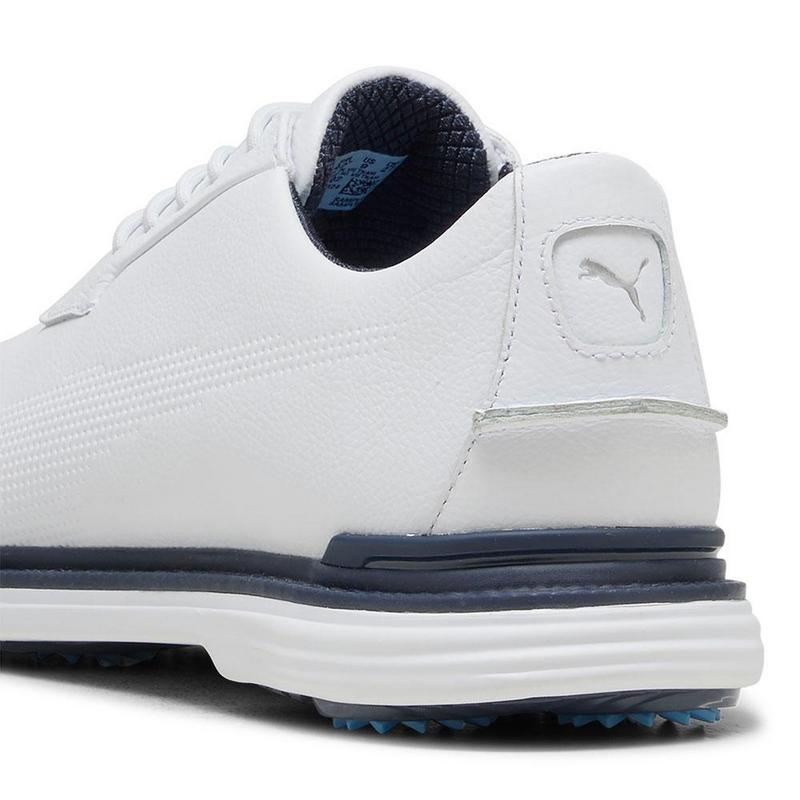 Puma Royale Golf Shoes - Puma White/Deep Navy/Team Light Blue - main image