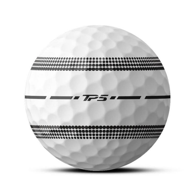 TaylorMade TP5 Stripe Golf Balls - White - main image