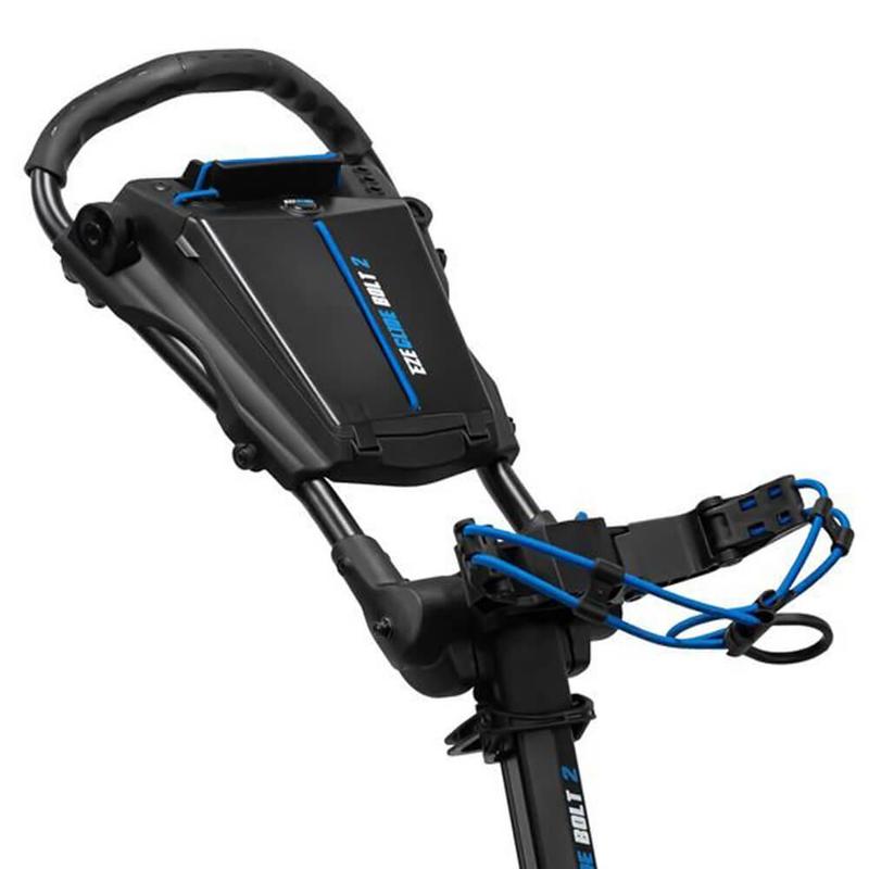 Longridge Ezeglide Bolt 2 Auto Opening Push Trolley - Black/Blue - main image