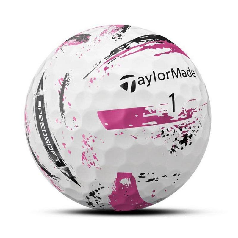 TaylorMade SpeedSoft Ink Golf Balls - Pink - main image