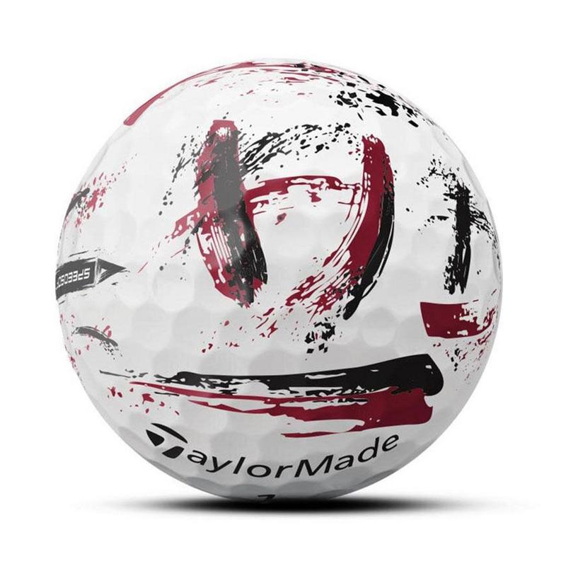 TaylorMade SpeedSoft Ink Golf Balls - Red - main image