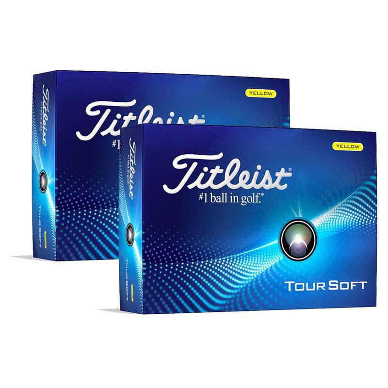 Titleist Tour Soft Golf Balls 2024 - Yellow (Double Dozen Offer) - main image