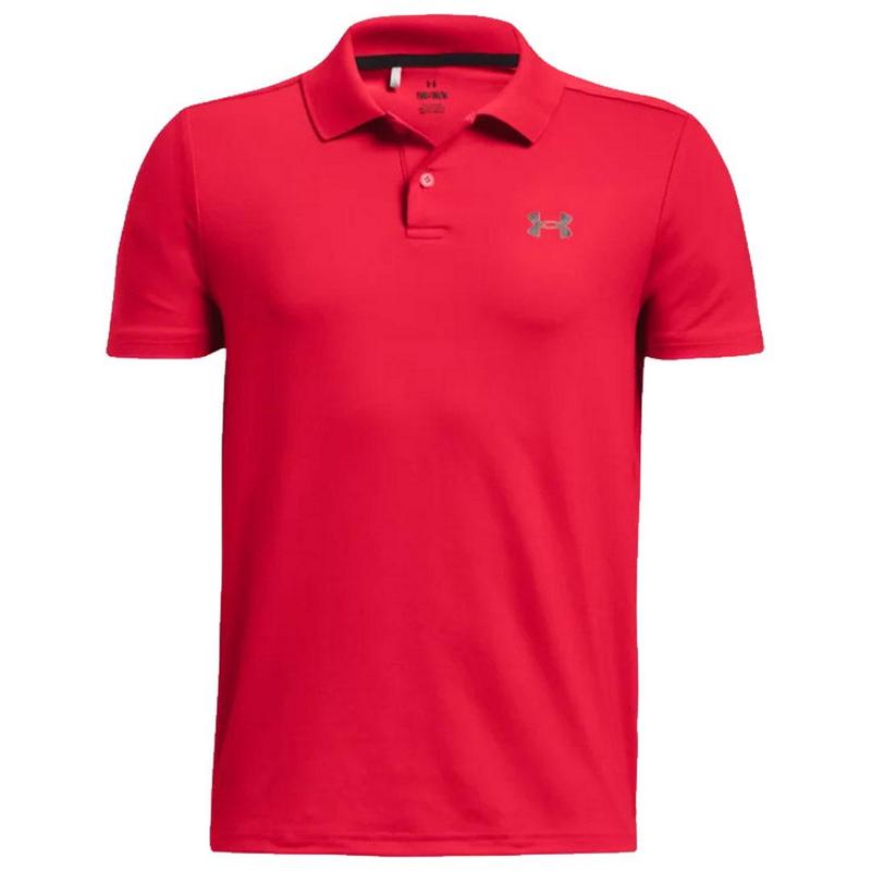 Under Armour Boys' UA Matchplay Golf Polo - Red - main image