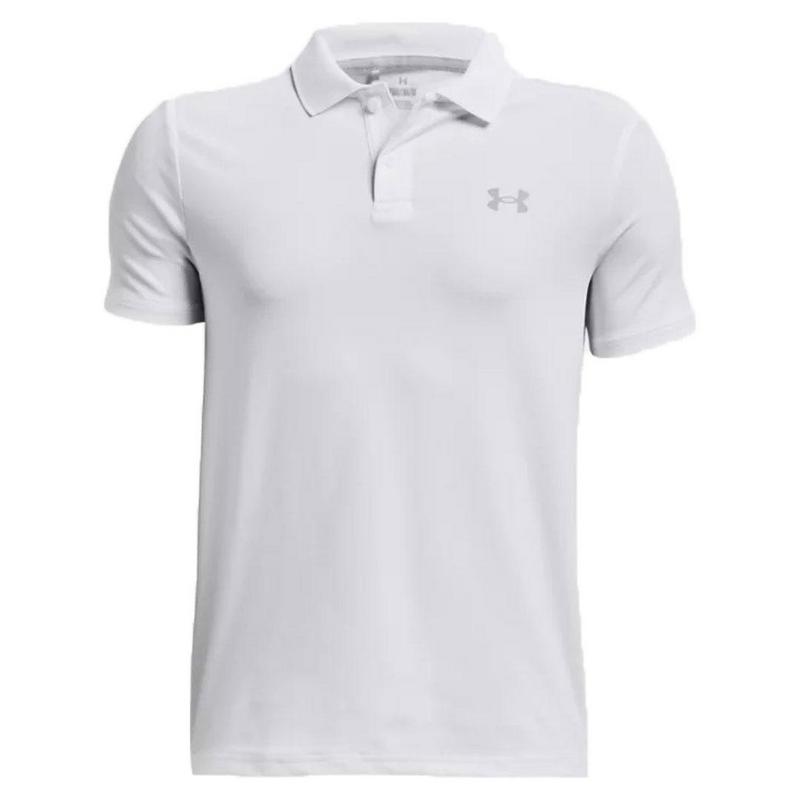 Under Armour Boys' UA Matchplay Golf Polo - White - main image