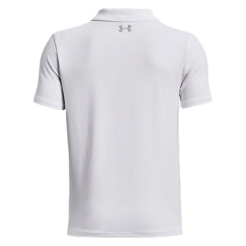 Under Armour Boys UA Matchplay Golf Polo White Click Golf