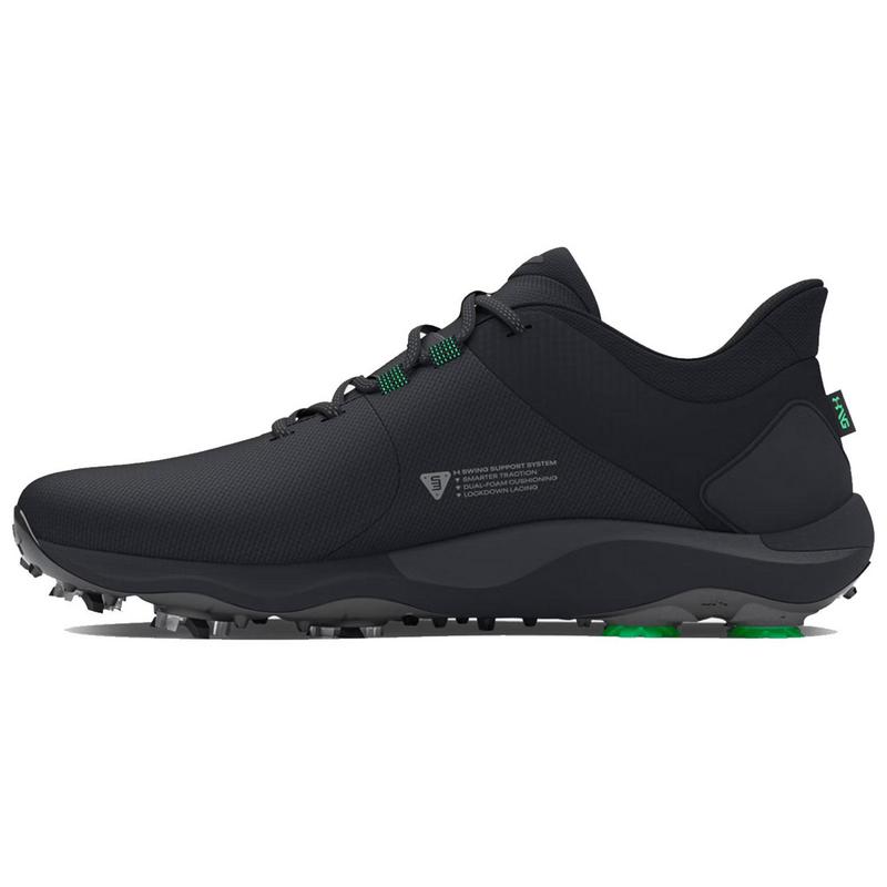 Under Armour UA Drive Pro Golf Shoes - Black/Black/Metallic Gun Metal - main image