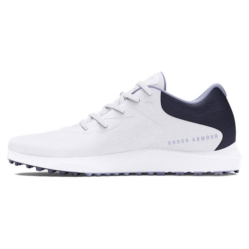 Under Armour Womens UA Charged Breathe 2 Spikeless Golf Shoes - White/Navy - main image