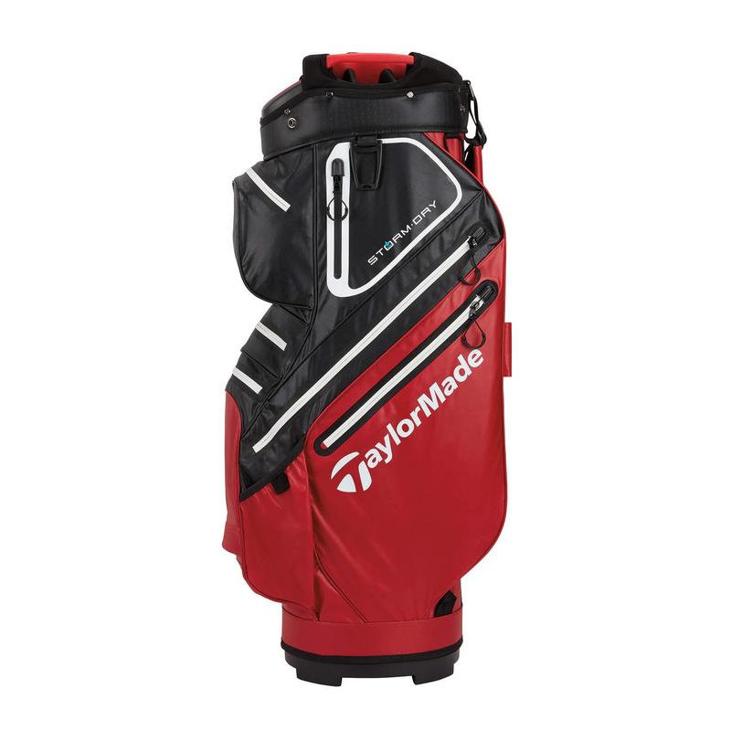 TaylorMade Storm Dry Waterproof Golf Cart Bag - Red/Black - main image