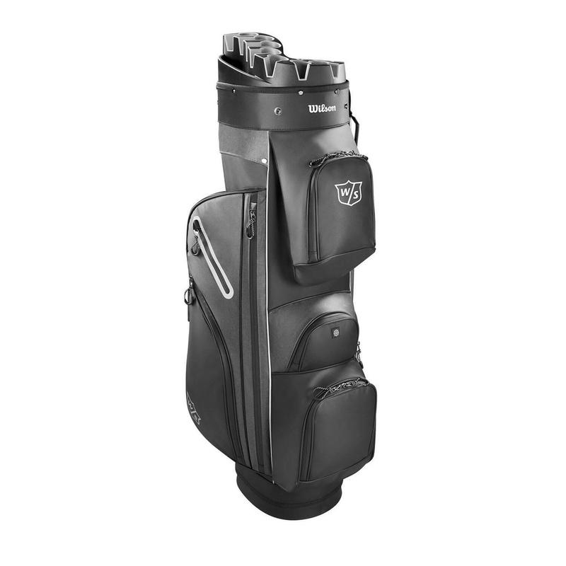 Wilson I-Lock DRY Organiser Waterproof Golf Cart Bag - Black/Silver - main image