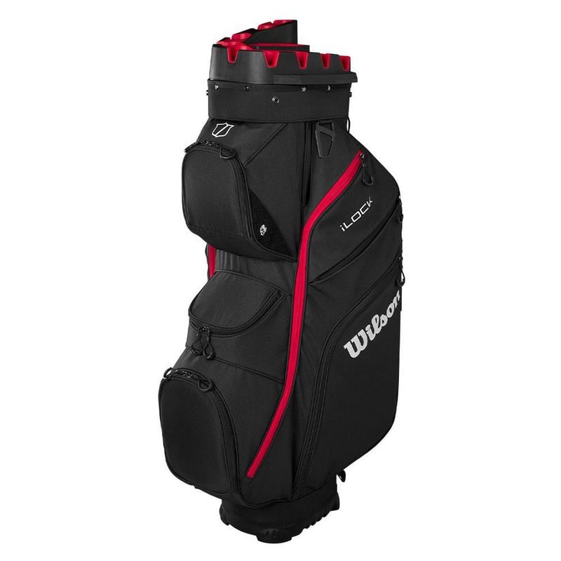 Wilson I-Lock Organiser Golf Cart Bag - Black/Red - main image