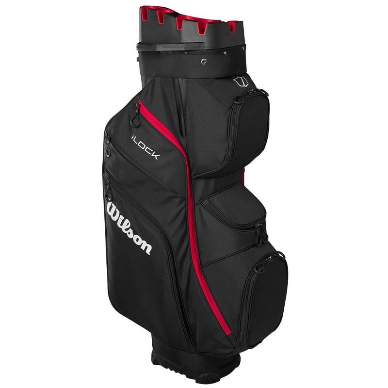 Wilson I-Lock Organiser Golf Cart Bag - Black/Red - main image