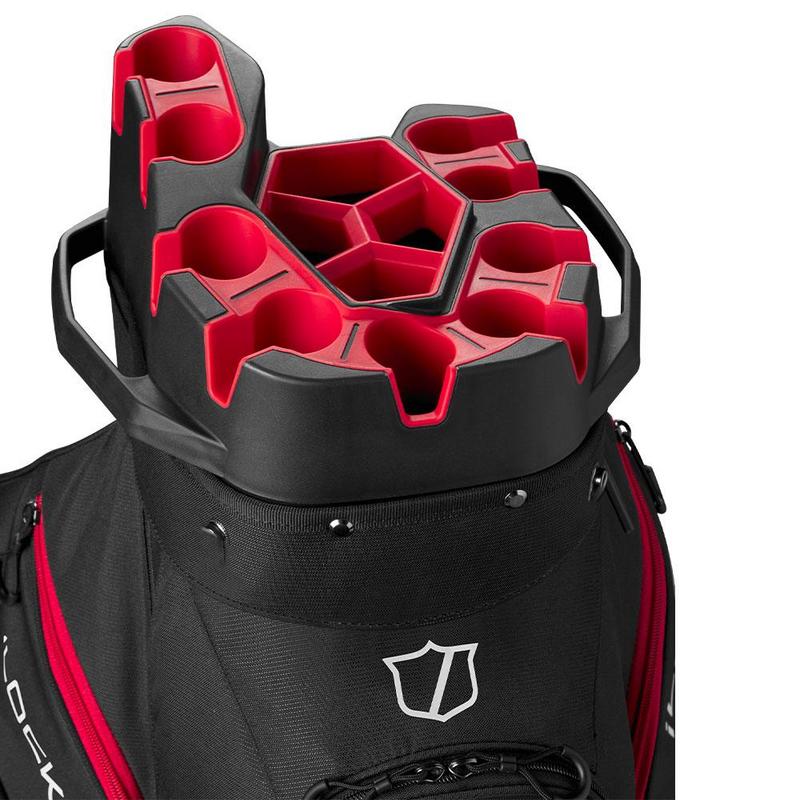 Wilson I-Lock Organiser Golf Cart Bag - Black/Red - main image