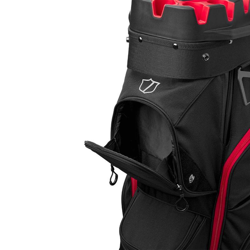 Wilson I-Lock Organiser Golf Cart Bag - Black/Red - main image