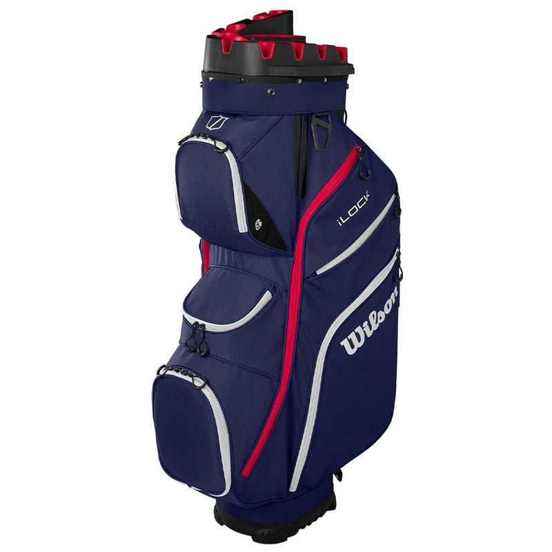 Wilson I-Lock Organiser Golf Cart Bag - Navy/White/Red - main image