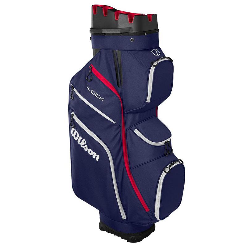 Wilson I-Lock Organiser Golf Cart Bag - Navy/White/Red - main image