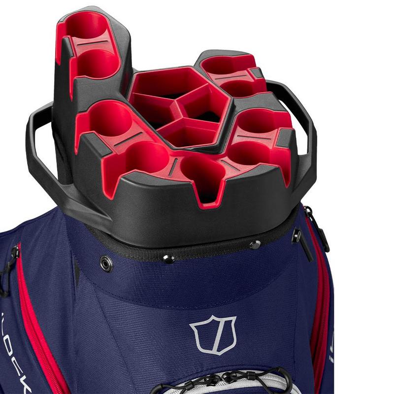 Wilson I-Lock Organiser Golf Cart Bag - Navy/White/Red - main image