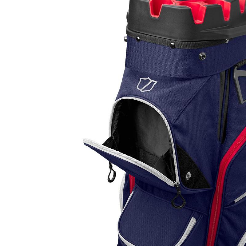 Wilson I-Lock Organiser Golf Cart Bag - Navy/White/Red - main image