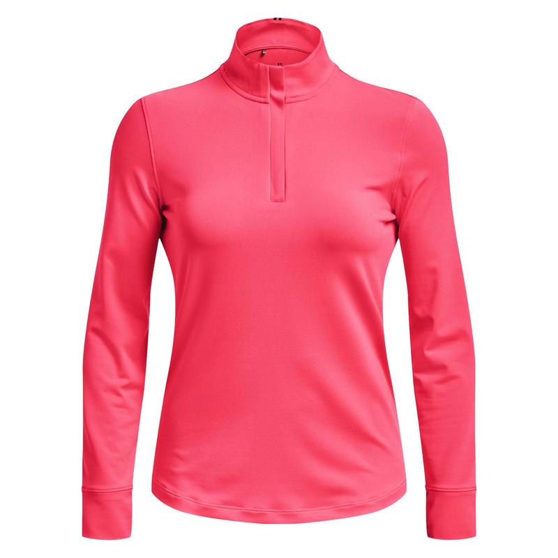 Under Armour Womens Playoff 1/4 Zip Golf Sweater - Pink Shock - main image