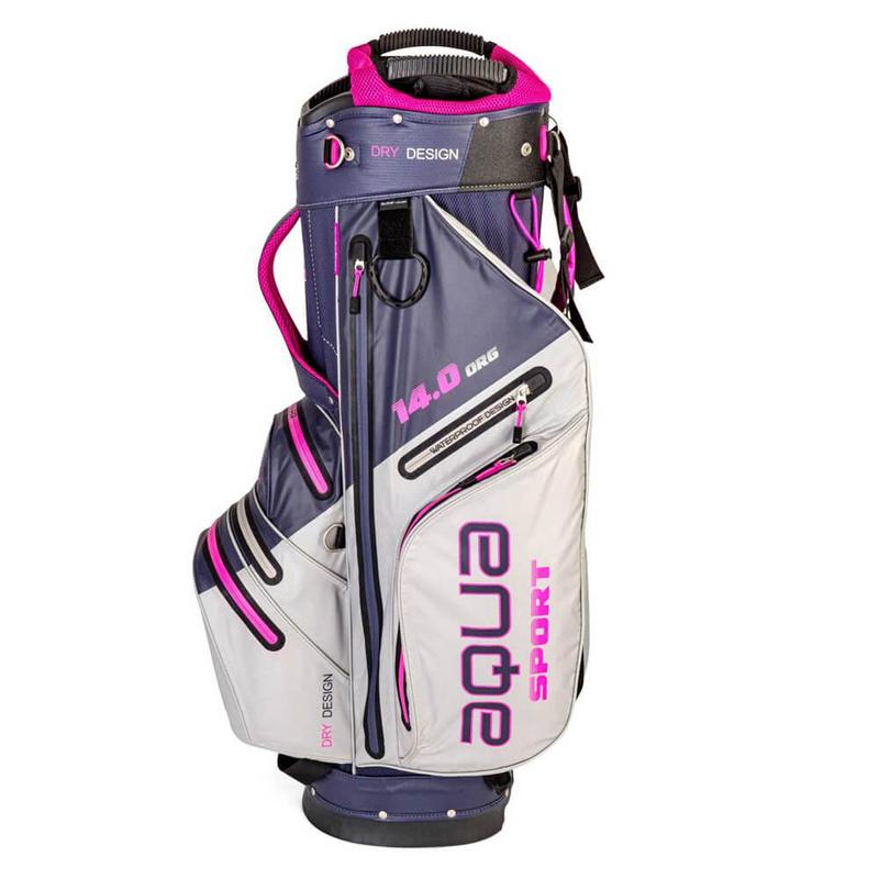 Big Max Aqua Sport 3 Waterproof Golf Cart Bag - Steel/Navy/Fuschia - main image